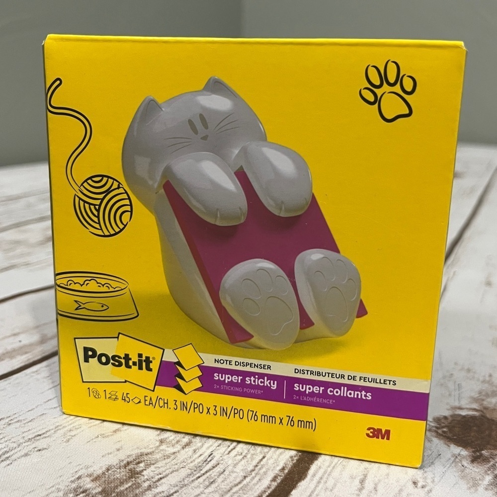 Post-it Pop-up‎ Note Dispenser, Cat design Pack post it